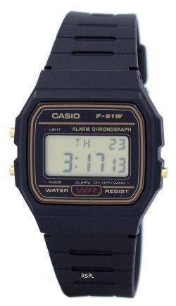 Casio Alarm Chronograph Digital F-91WG-9S Men's Watch