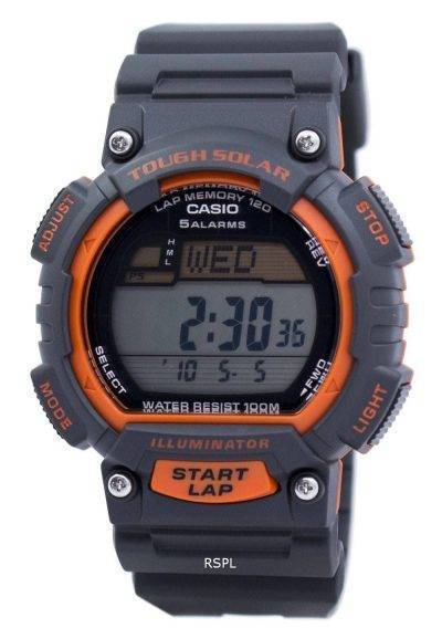 Casio Tough Solar Illuminator Lap Memory Alarm Digital STL-S100H-4AV Men's Watch