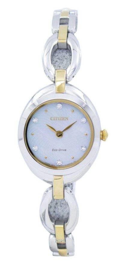 Citizen Eco-Drive Silhouette Diamond Accent EX1434-55D Women's Watch