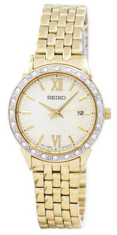 Seiko Quartz Diamond Accent SUR688 SUR688P1 SUR688P Women's Watch