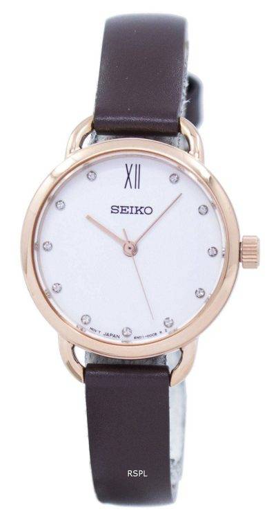 Seiko Analog Quartz Diamond Accent SUR698P2 Women's Watch