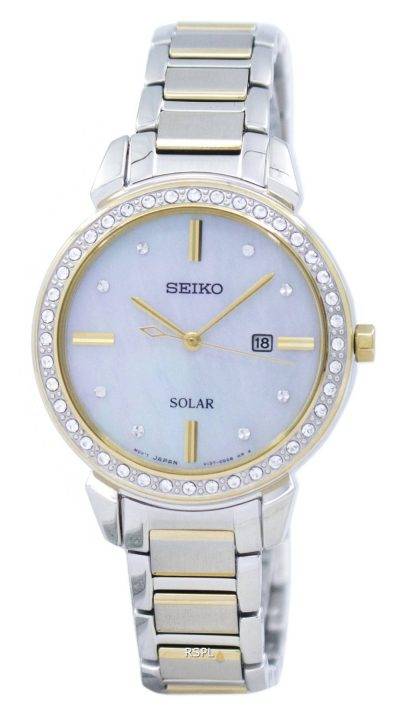 Seiko Solar Diamond Accent SUT328 SUT328P1 SUT328P Women's Watch