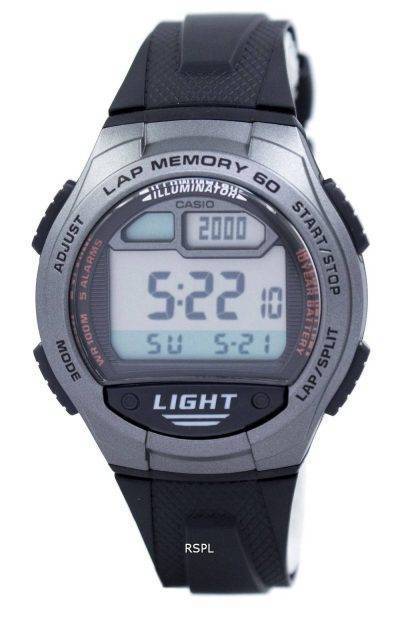 Casio Youth Illuminator Dual Time Digital W-734-1AV W734-1AV Men's Watch