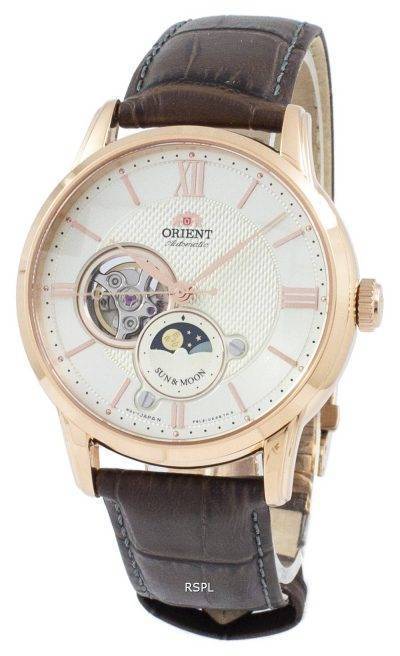 Orient Classic Sun & Moon Open Heart Automatic Japan Made RA-AS0003S10B Men's Watch