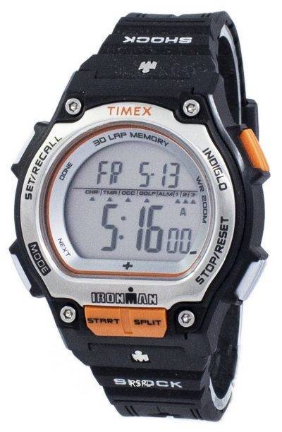 Timex Ironman Shock 30 Lap Alarm Indiglo Digital T5K582 Men's Watch