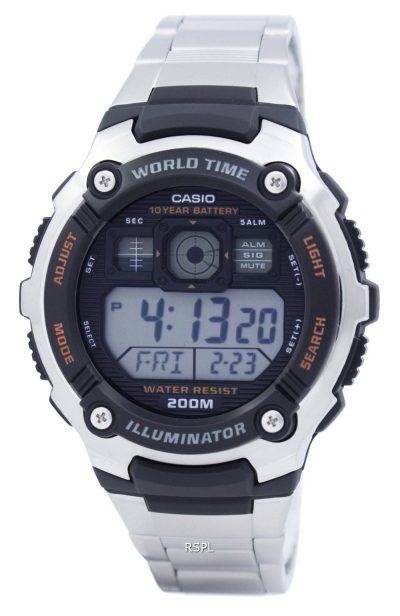 Casio Digital World Time AE-2000WD-1AVDF AE-2000WD-1AV Mens Sport Watch