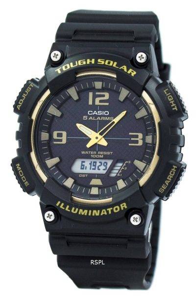 Casio Tough Solar 5 Alarms 100M AQ-S810W-1A3V Men's Watch