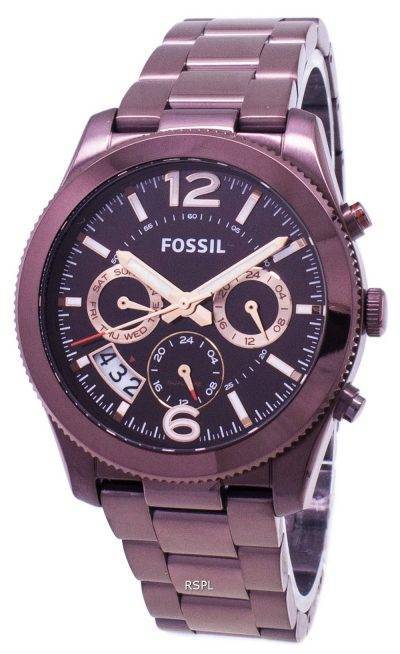 Fossil Perfect Boyfriend Multifunction Dual Time GMT Quartz ES4110 Women's Watch
