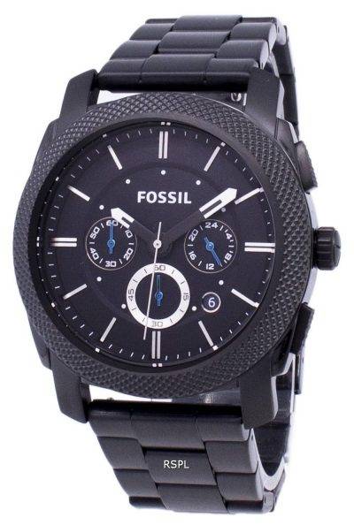 Fossil Machine Chronograph Black IP Stainless Steel FS4552 Mens Watch