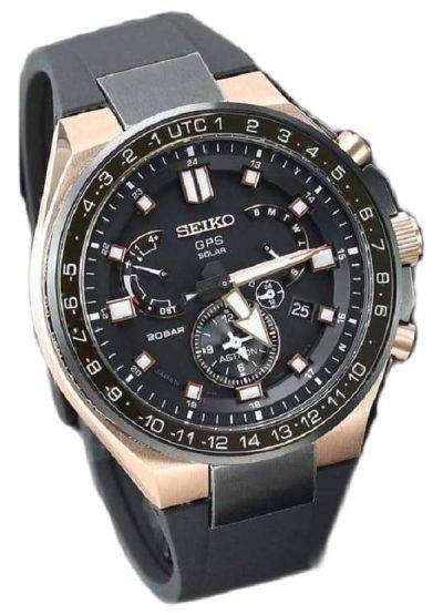 Seiko Astron SBXB170 GPS Solar Dual Time Power Reserve 200M Men's Watch