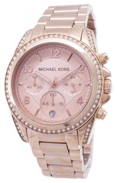 Michael Kors Rose Gold Plated Blair Glitz MK5263 Womens Watch