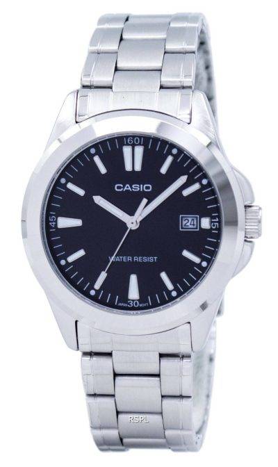 Casio Quartz Analog Black Dial Stainless Steel MTP-1215A-1A2DF MTP-1215A-1A2 Mens Watch