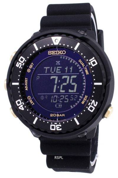 Seiko Prospex SBEP005 Fieldmaster Lowercase Dual Time Solar Men's Watch