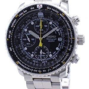 Seiko Alarm Chronograph Pilots Flightmaster SNA411P1 Watch ...