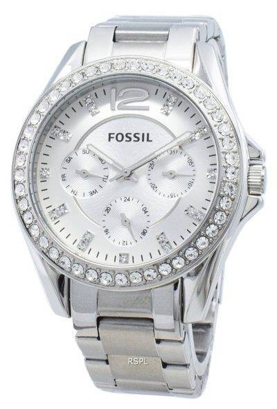 Refurbished Fossil Riley ES3202 Chronograph Diamond Accents Women's Watch