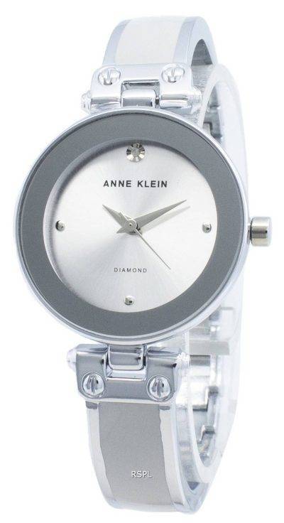 Anne Klein 1981LGSV Diamond Accents Quartz Women's Watch