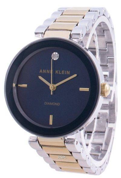 Anne Klein 1363NVTT Quartz Diamond Accents Women's Watch