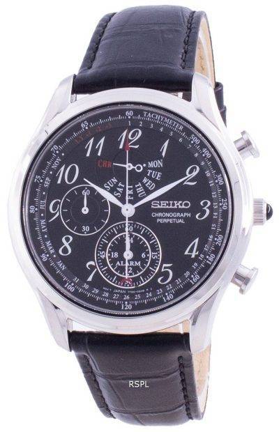 Seiko Chronograph Perpetual SPC255 SPC255P1 SPC255P Quartz Tachymeter Men's Watch