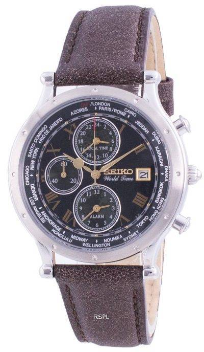 Seiko 30th Anniversary Age Of Discovery World Time SPL057P SPL057P1 SPL057P Quartz Chronograph Limited Edition Men's Watch