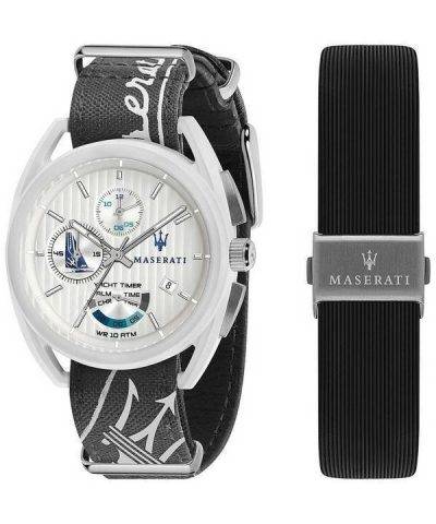 Maserati Trimarano Yacht Timer Chronograph Quartz R8851132002 100M Mens Watch