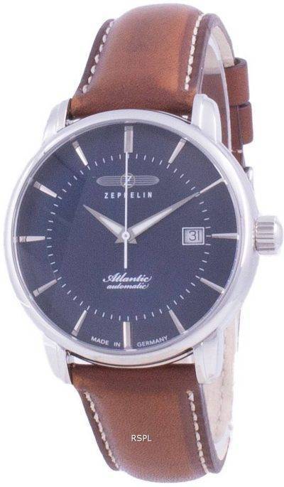 Zeppelin Atlantic Blue Dial Automatic 8452-3 84523 Mens Watch