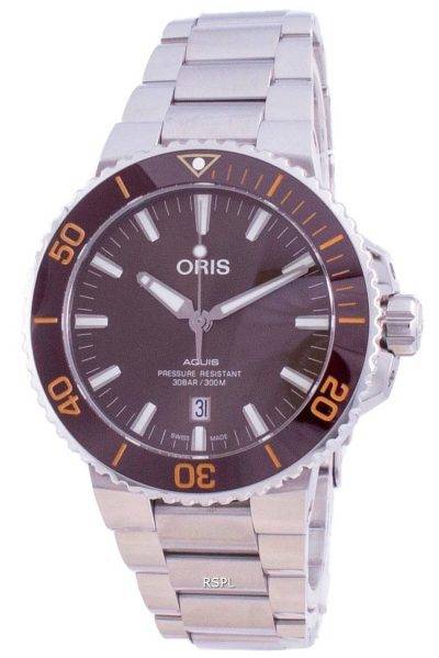 Oris Aquis Date Automatic Diver's 01-733-7730-4152-07-8-24-05PEB 300M Men's Watch