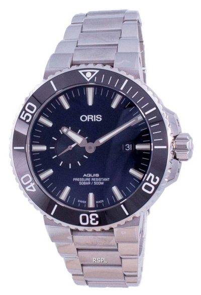 Oris Aquis Small Second Date Automatic Diver's 01-743-7733-4135-07-8-24-05PEB 500M Men's Watch