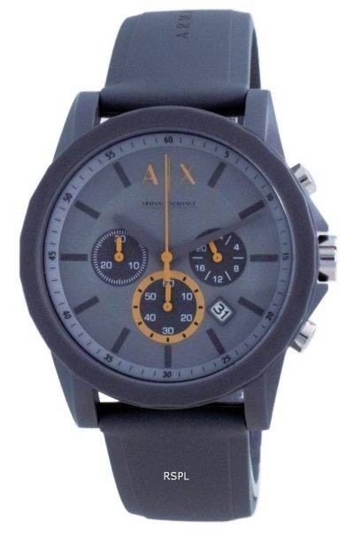 Armani Exchange Chronograph Silicone Quartz AX7123 Mens Watch