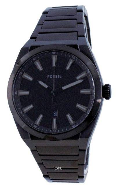 Fossil Everett Black Dial Stainless Steel Quartz FS5824 Men's Watch