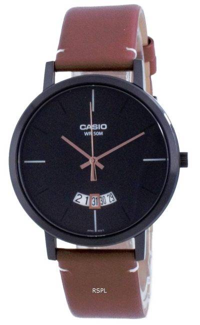 Casio Classic Analog Leather Quartz MTP-B100BL-1E MTPB100BL-1E Men's Watch