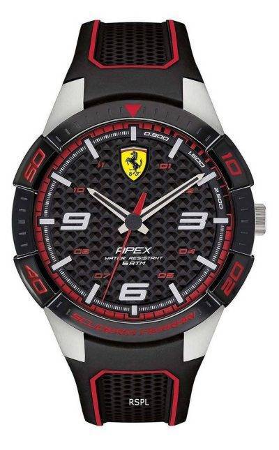 Ferrari Scuderia Apex Silicon Band Quartz 0830630 Mens Watch