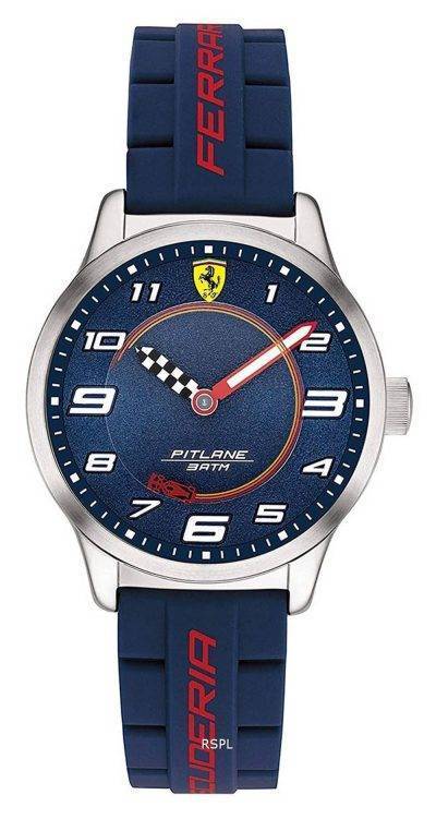 Ferrari Scuderia Pitlane Blue Dial Silicon Band Quartz 0860015 Unisex Watch