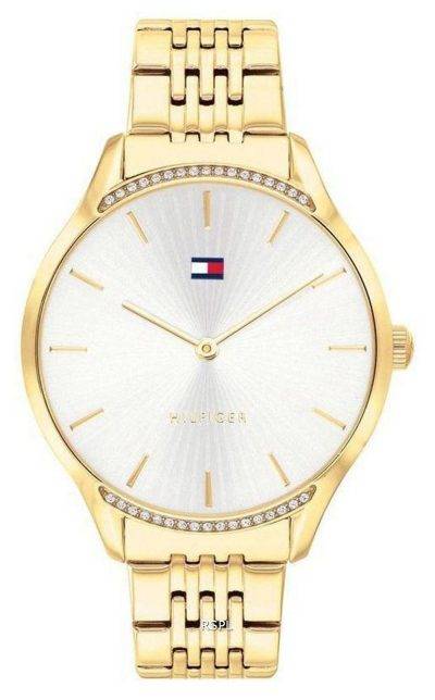 Tommy Hilfiger Crystal Accents Gold Tone Stainless Steel Quartz 1782211 Womens Watch