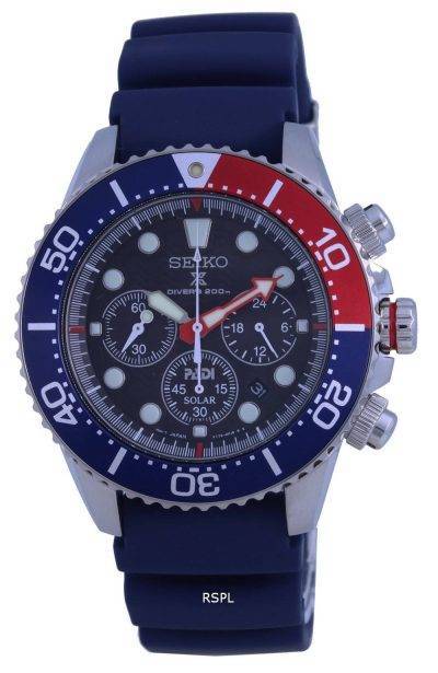 Seiko Prospex Padi Special Edition Chronograph Solar Divers SSC785 SSC785P1 SSC785P 200M Mens Watch