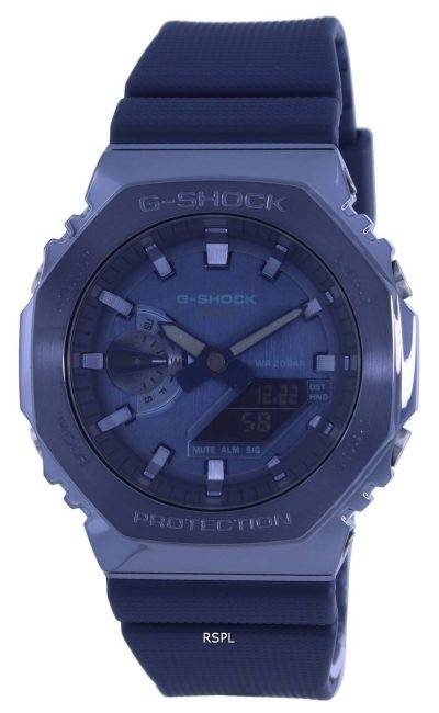 Casio G-Shock World Time Analog Digital Metal Covered GM-2100N-2A GM2100N-2 200M Women's Watch
