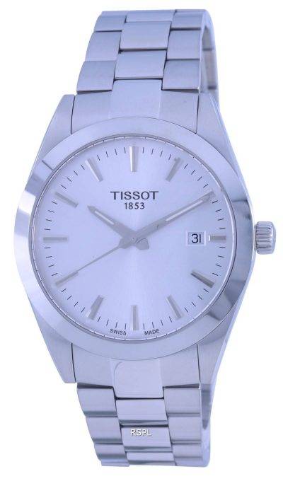 Tissot T-Classic Gentleman Silver Dial Quartz T127.410.11.031.00 T1274101103100 100M Mens Watch