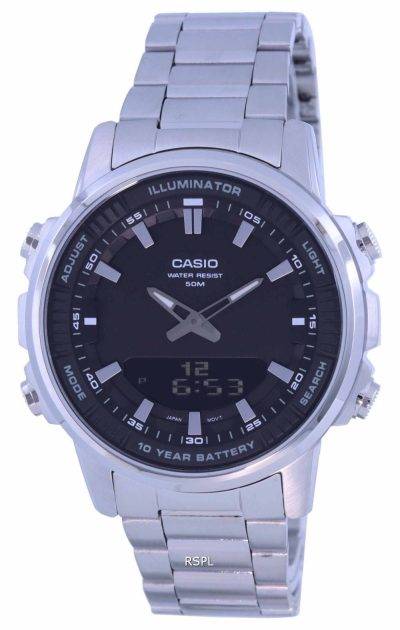 Casio Enticer World Time Telememo Analog Digital AMW-880D-1A AMW880D-1 Mens Watch