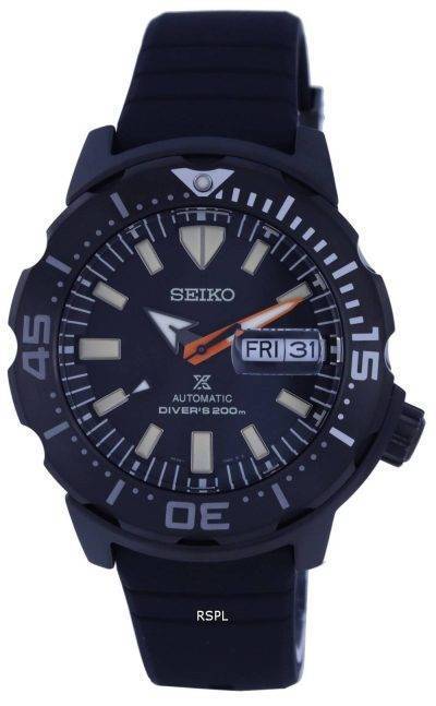 Seiko Prospex Monster Black Series Limited Edition Automatic Divers SRPH13 SRPH13K1 SRPH13K 200M Mens Watch