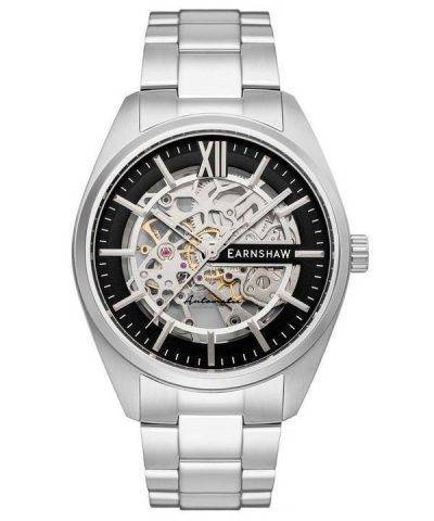 Thomas Earnshaw Smeaton Limited Edition Black Skeleton Dial Automatic ES-8208-11 Mens Watch