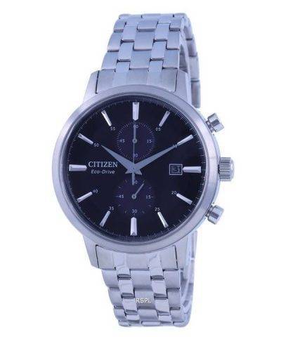 Citizen Classic Chronograph Black Dial Stainless Steel Eco-Drive CA7060-88E Mens Watch