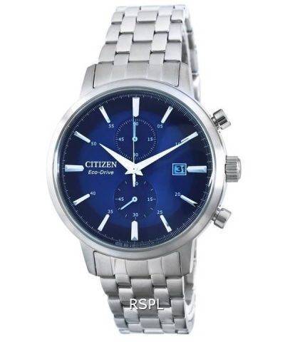Citizen Classic Blue Dial Stainless Steel Eco-Drive CA7060-88L Mens Watch