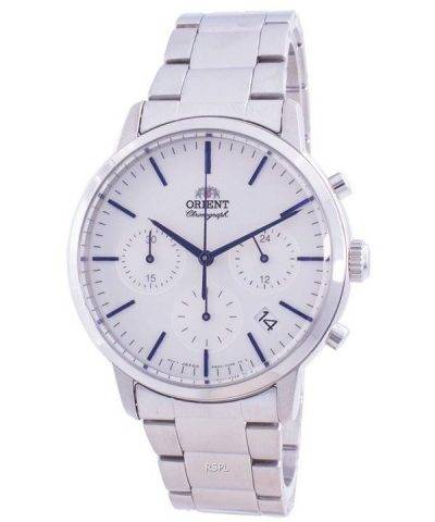 Orient Contemporary Chronograph White Dial Quartz RA-KV0302S10B Men's Watch