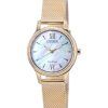 Citizen Eco-Drive Rose Gold Tone Stainless Steel Mother of Pearl EM0892-80D Women's Watch