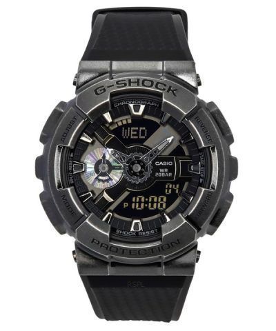Casio G-Shock Analog Digital Resin Strap Grey Dial Quartz GM-110VB-1A 200M Mens Watch