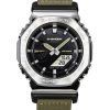 Casio G-Shock Utility Metal Collection Analog Digital Cloth Strap Black Dial Quartz GM-2100C-5A 200M Mens Watch