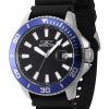 Invicta Pro Diver Silicone Strap Black Dial Quartz 46089 Men's Watch